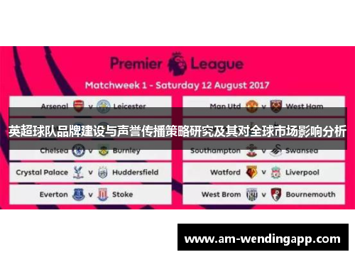 英超球队品牌建设与声誉传播策略研究及其对全球市场影响分析 英超球队品牌建设与声誉传播策略研究及其对全球市场影响分析